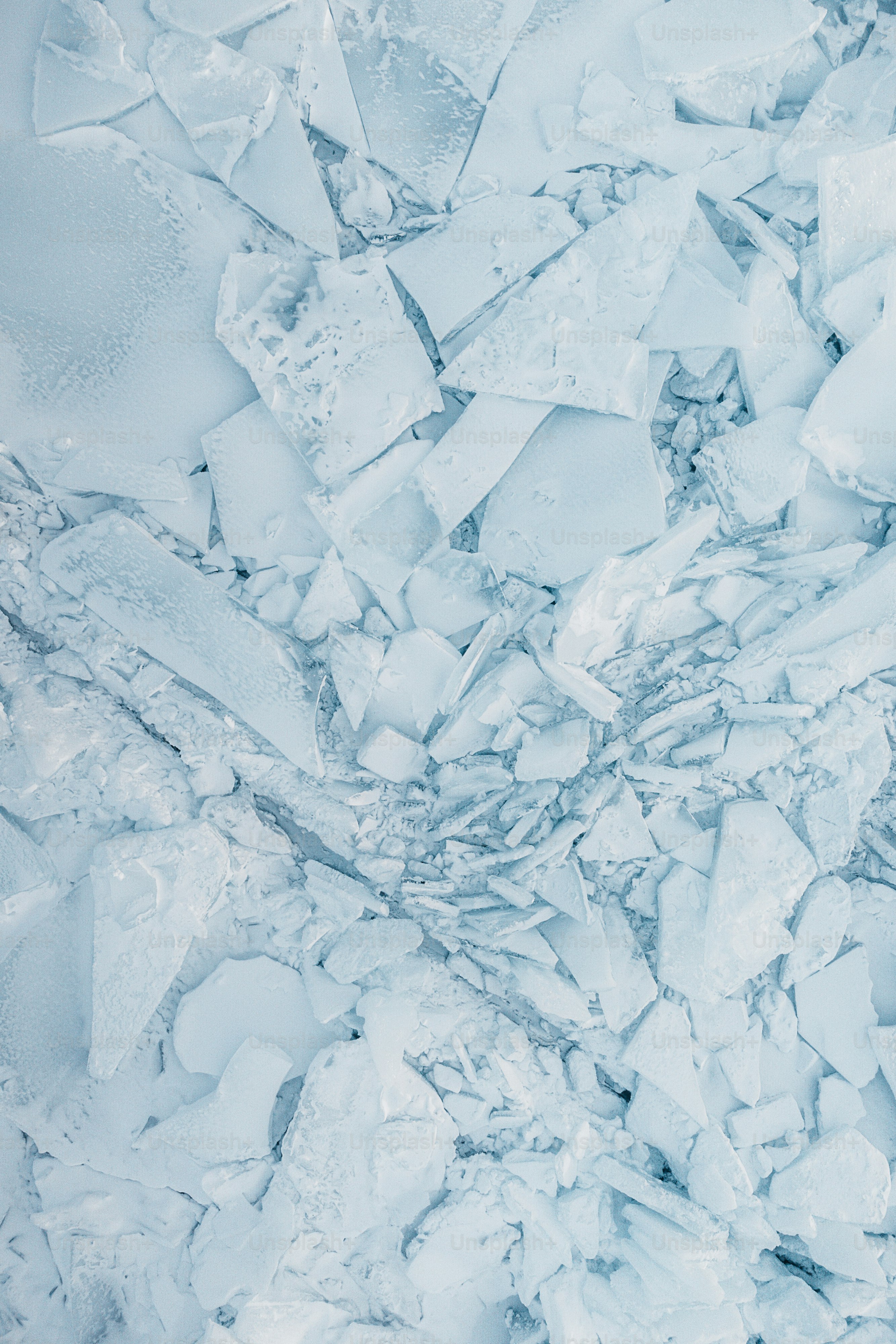 a pile of ice that is laying on the ground