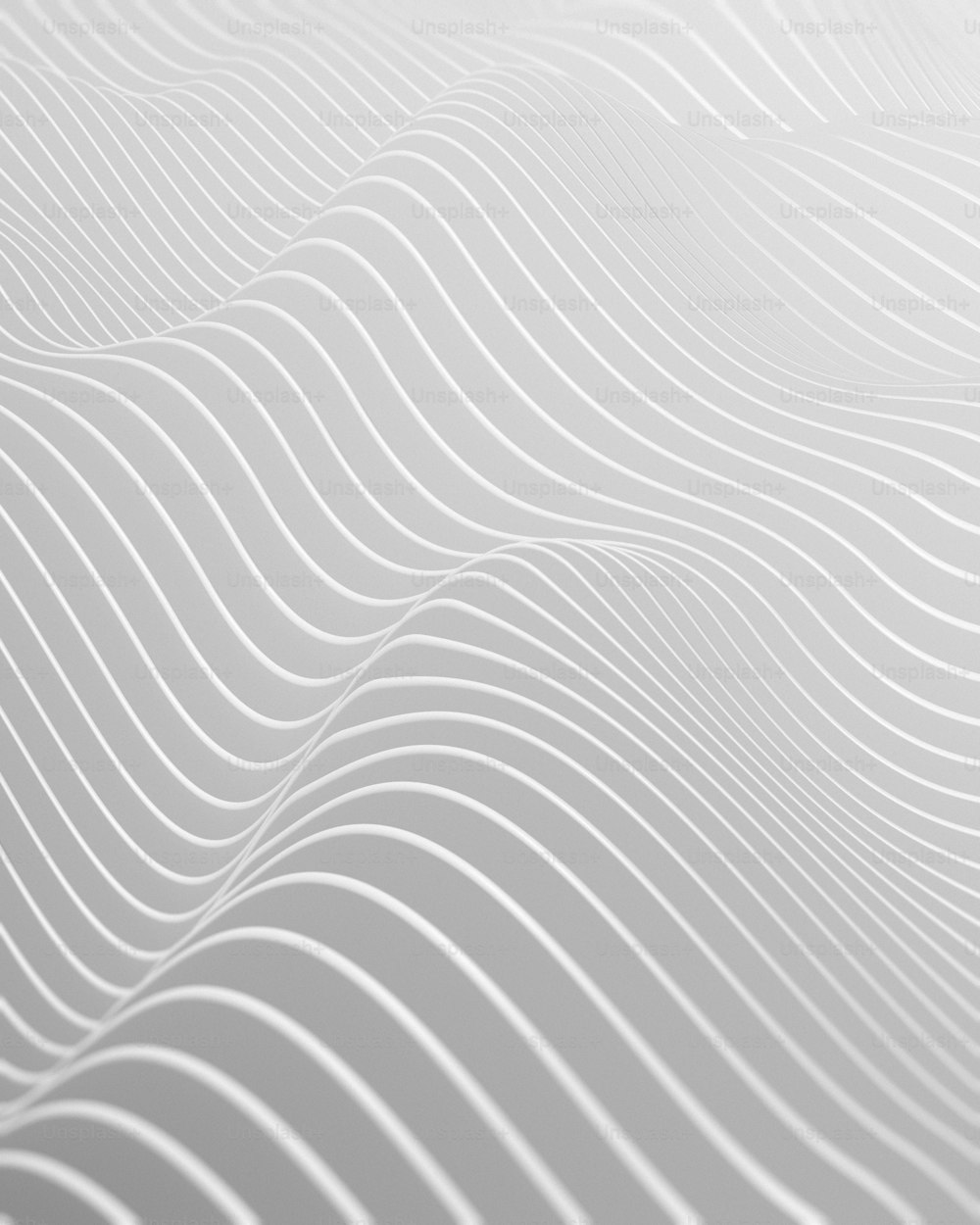 an abstract white background with wavy lines