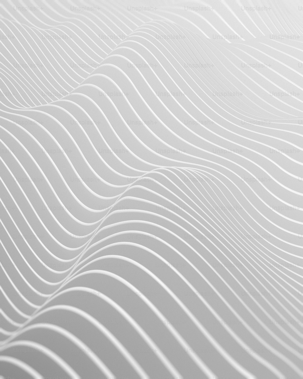 抽象的な白い背景に波線