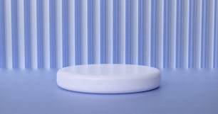 Un oggetto bianco seduto sopra una superficie blu