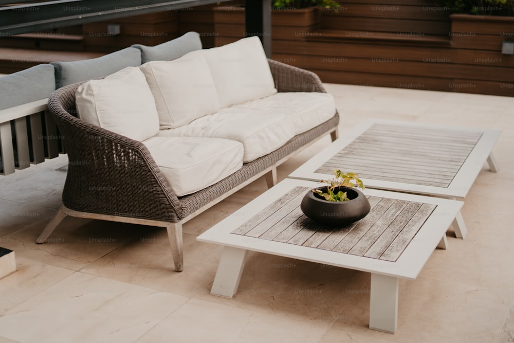 a living room with a couch and a coffee table