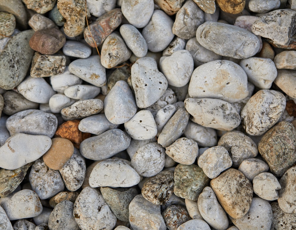 Un primer plano de un montón de rocas