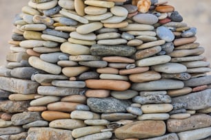 a pile of rocks stacked on top of each other