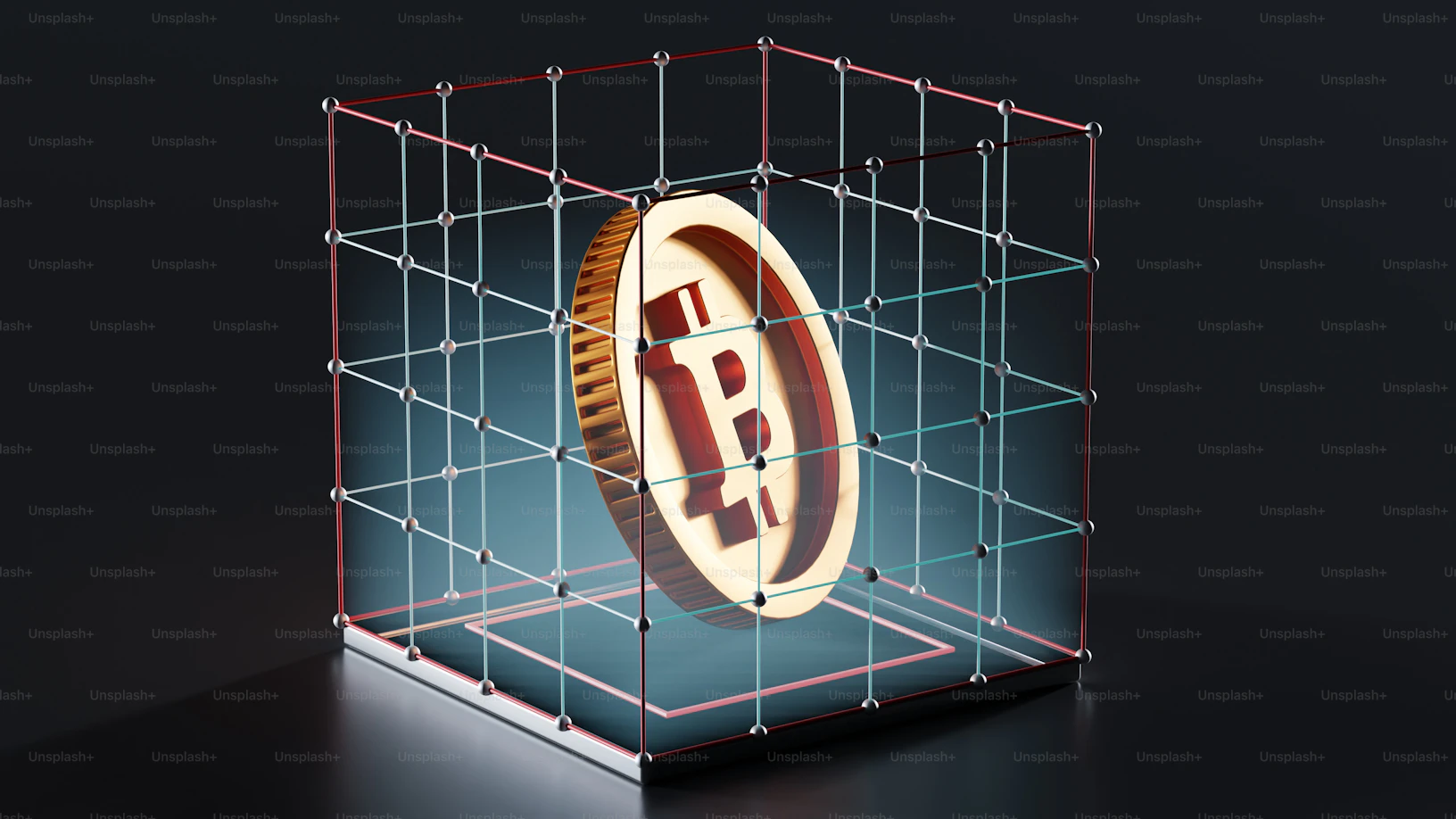 Bitcoin price chart showing a downtrend