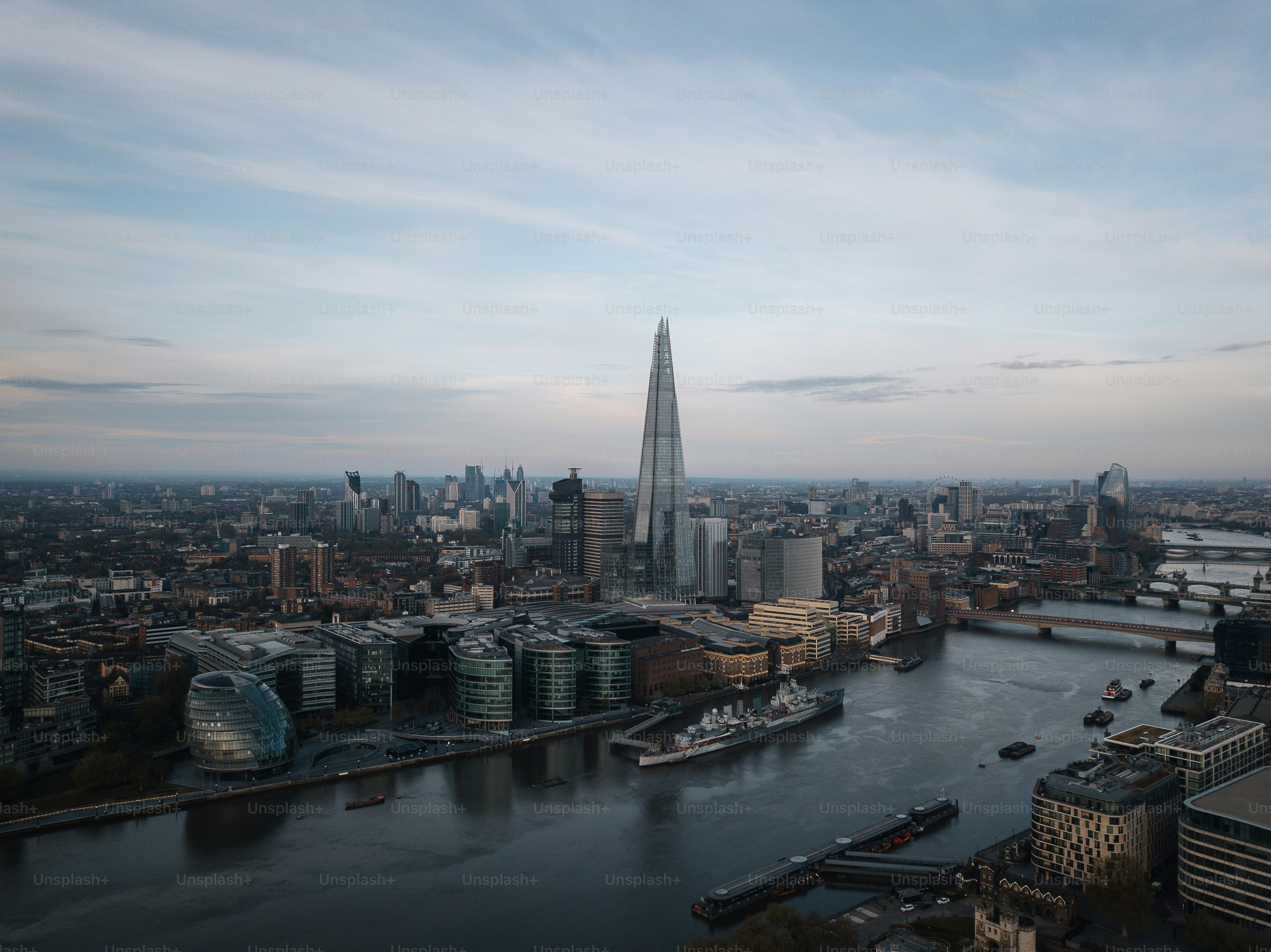 an aerial view of the city of london