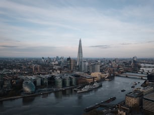 an aerial view of the city of london