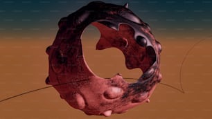 a computer generated image of a strange object