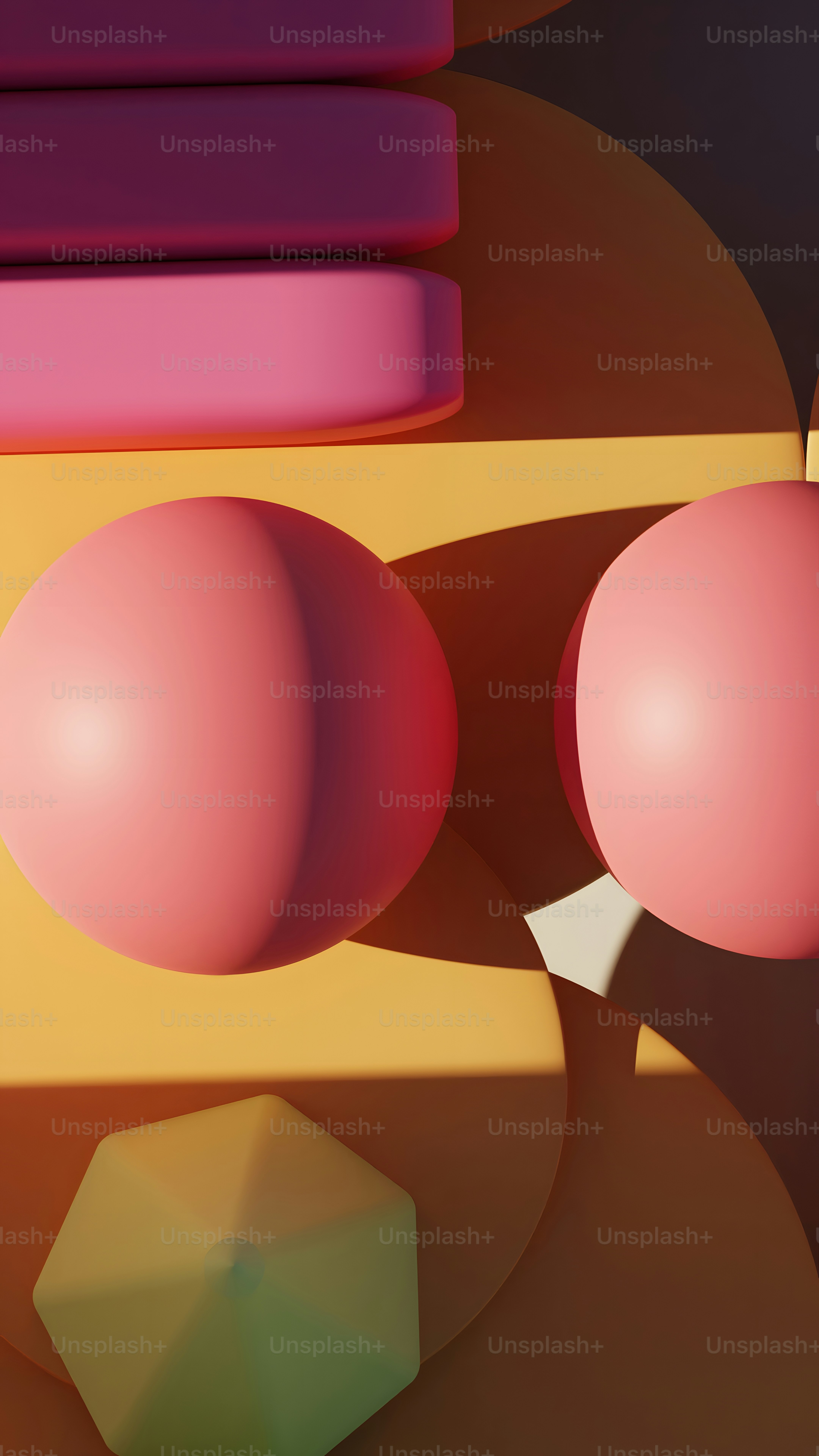 un'immagine generata al computer di un oggetto rosa