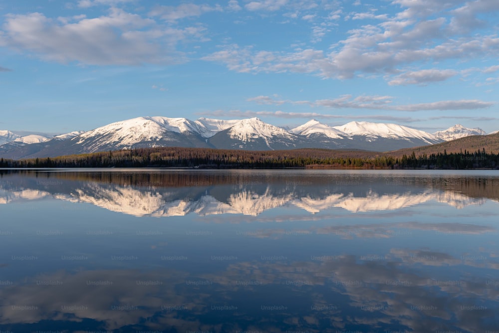 a large body of water surrounded by mountains