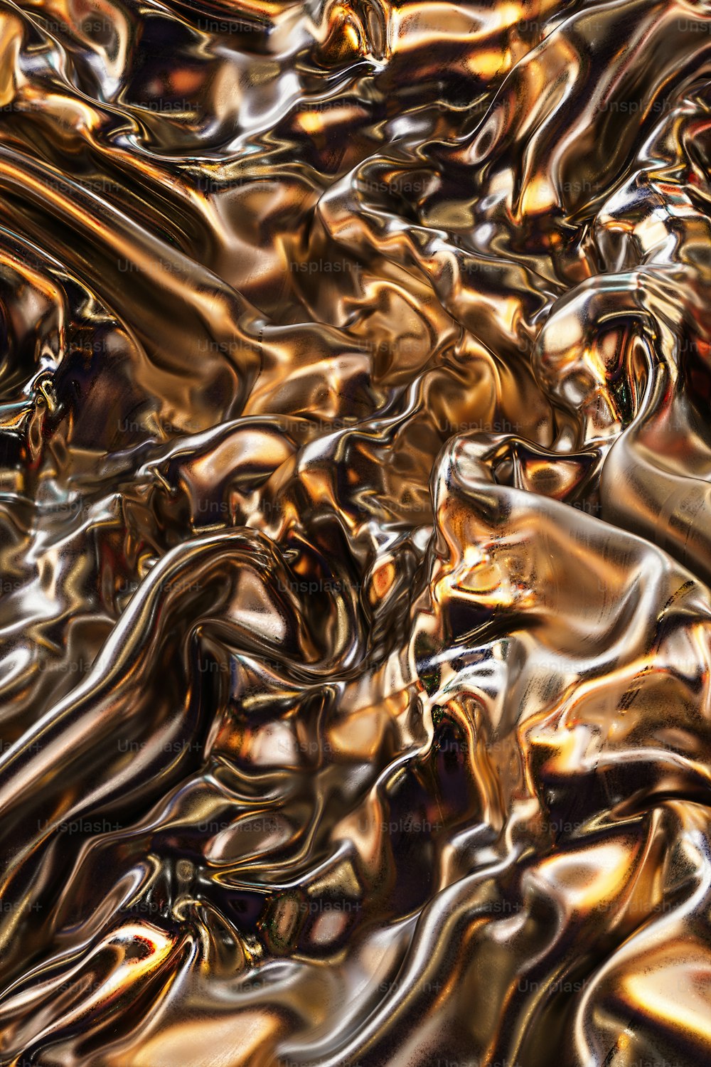 a close up view of a shiny surface