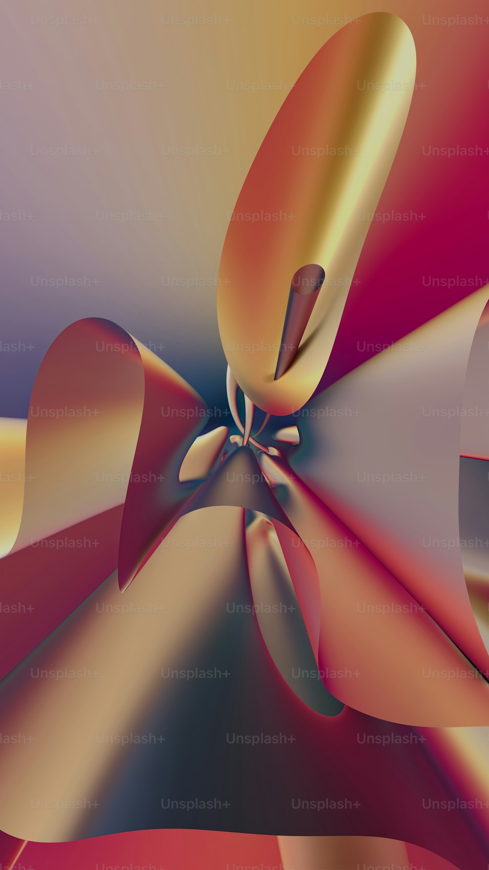 a computer generated image of an abstract flower