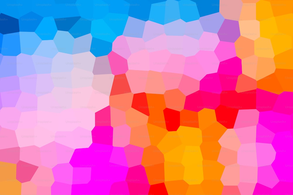 Un fondo abstracto multicolor con un rojo, amarillo, azul y rosa