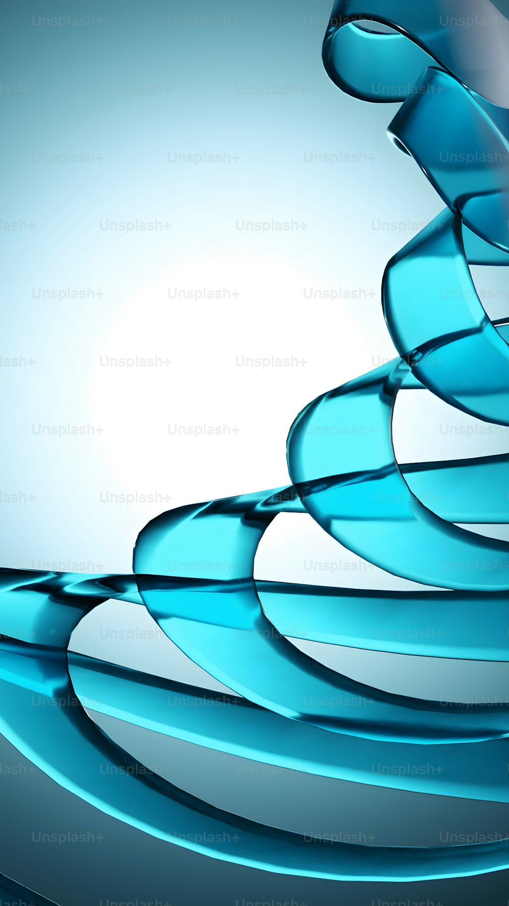 ein blauer abstrakter Hintergrund mit einem spiralförmigen Design