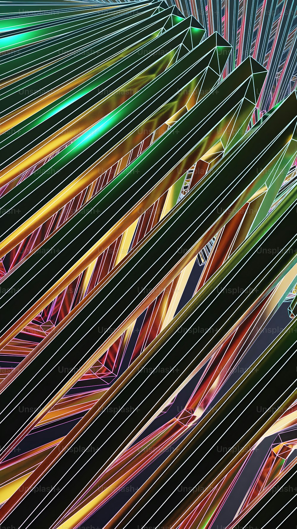 Une image abstraite de lignes et de formes