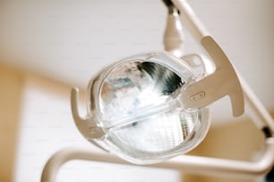 a close up of a light on a medical device