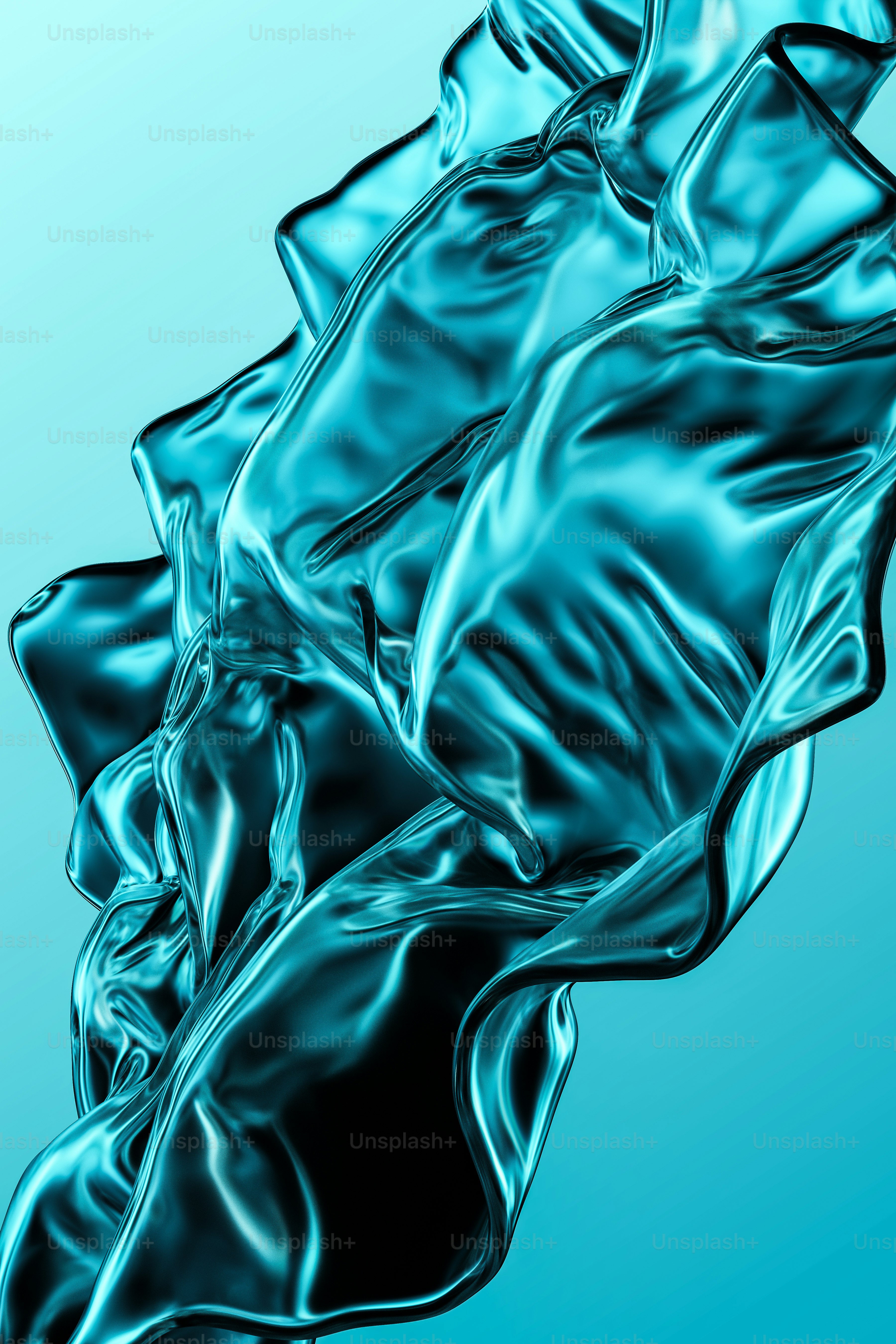 a blue background with a wavy design