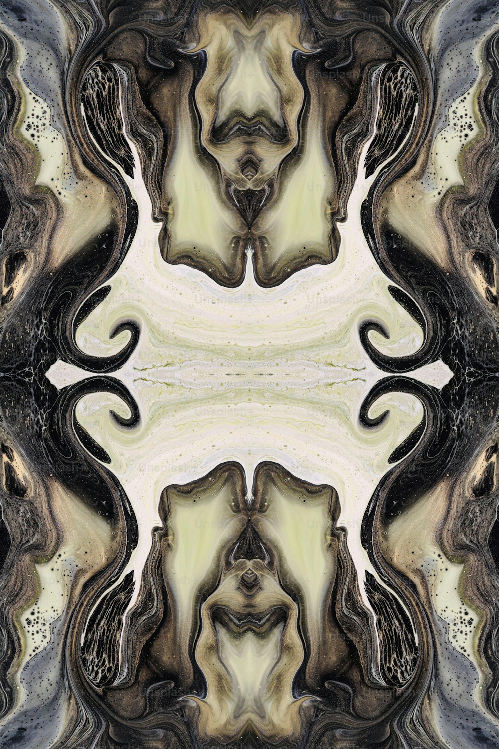 Una imagen abstracta de un patrón en blanco y negro