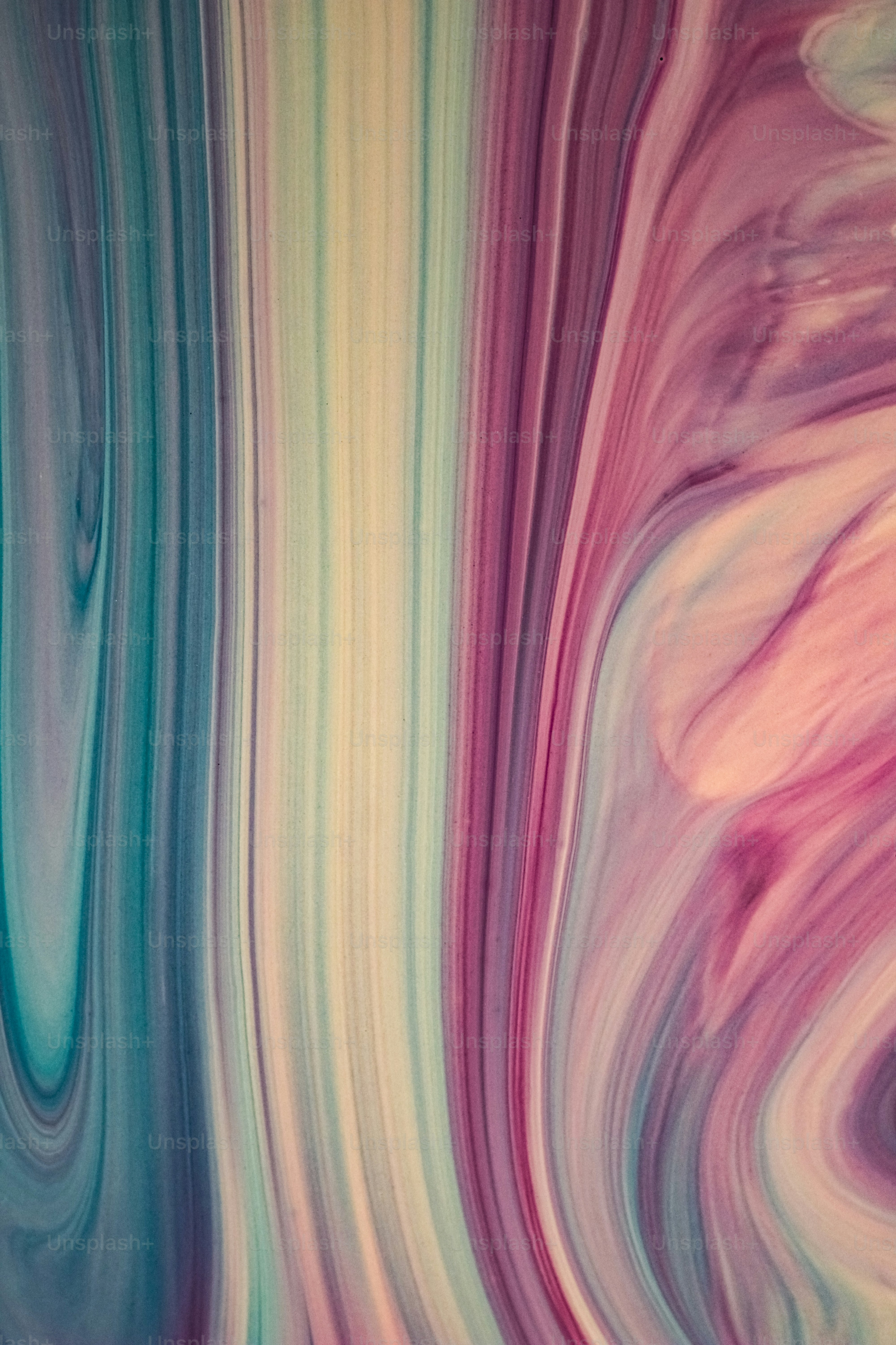 a painting with a very colorful design on it