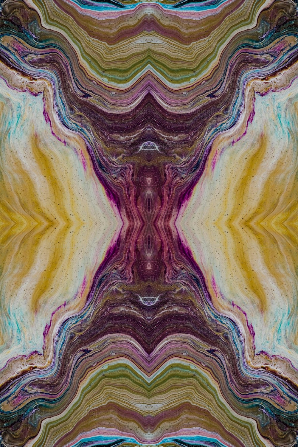 an abstract image of a multicolored pattern