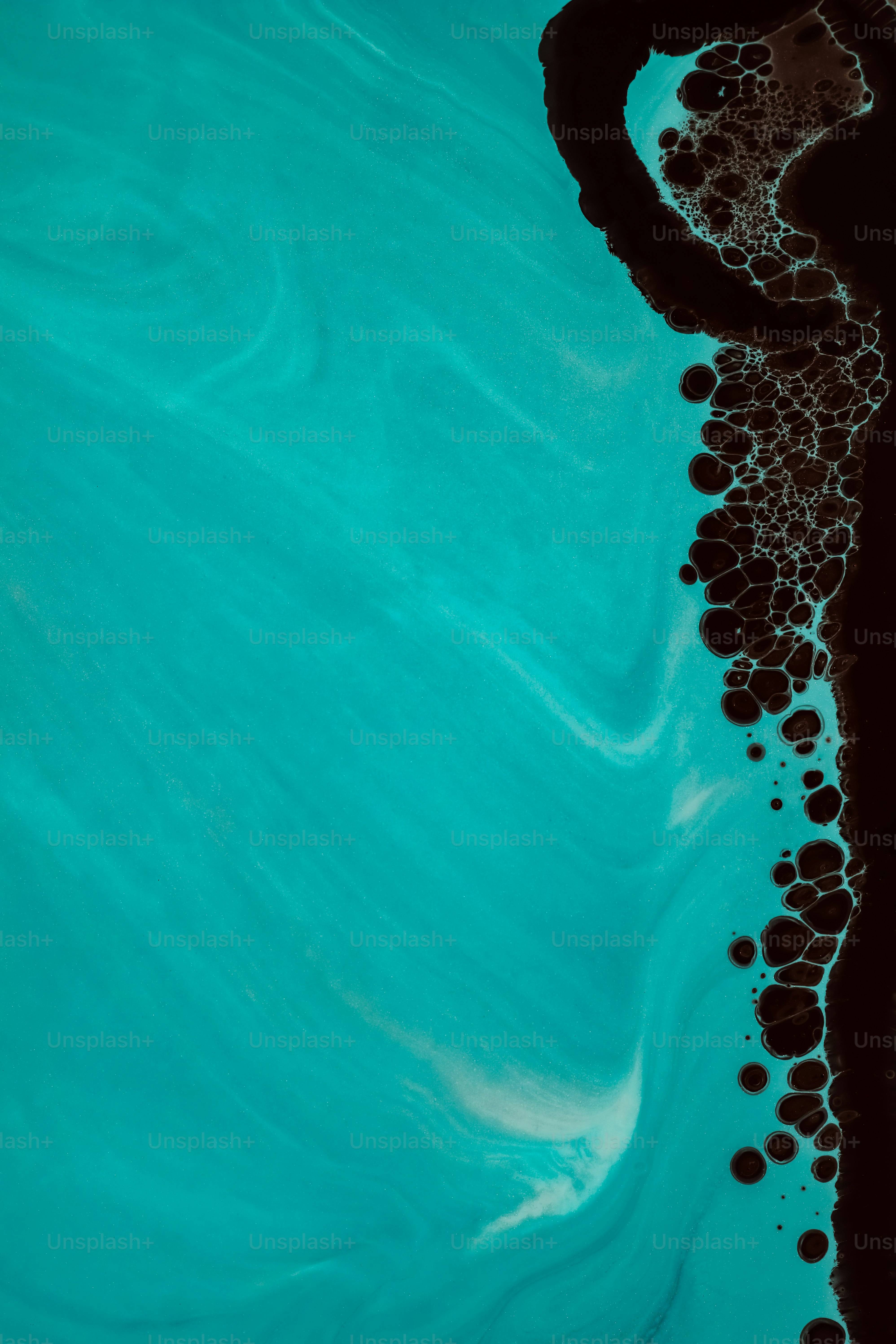 an aerial view of a body of water