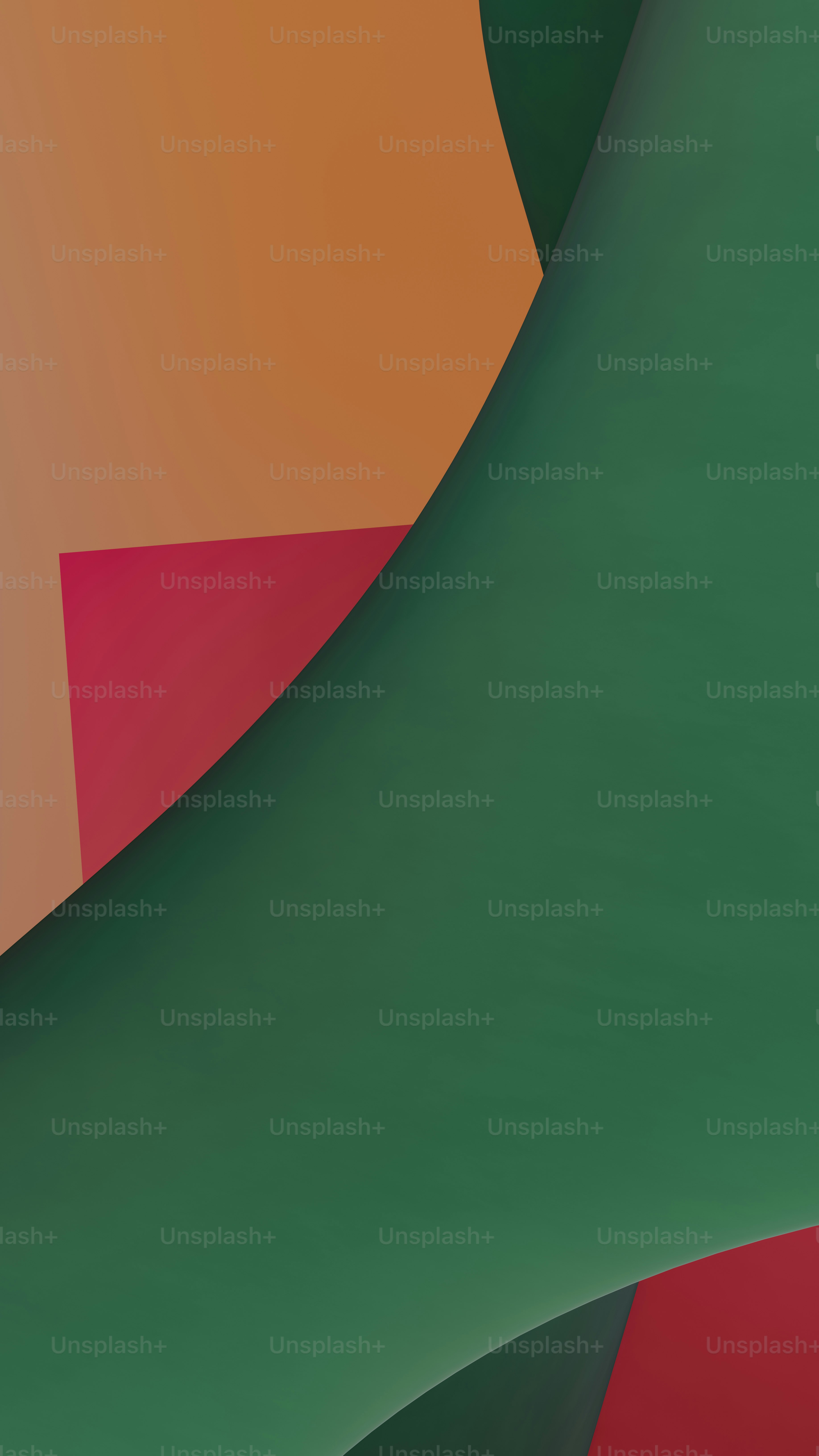 a cell phone with a green and red design on it