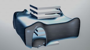 a 3d image of a building with a roof