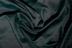 uma vista de perto de um tecido verde escuro