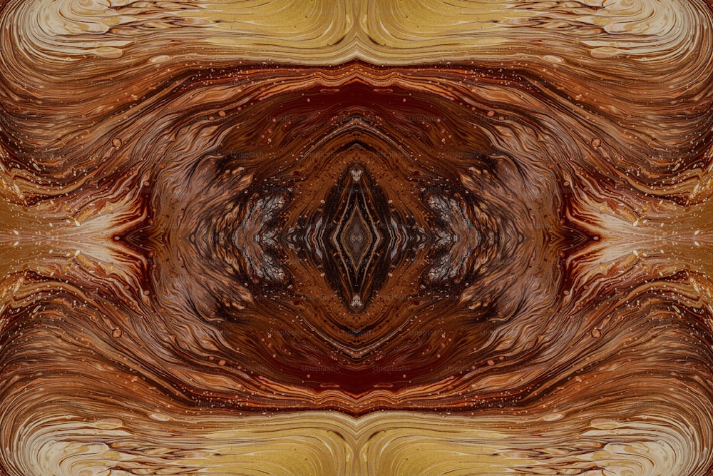 an abstract image of a brown and yellow pattern