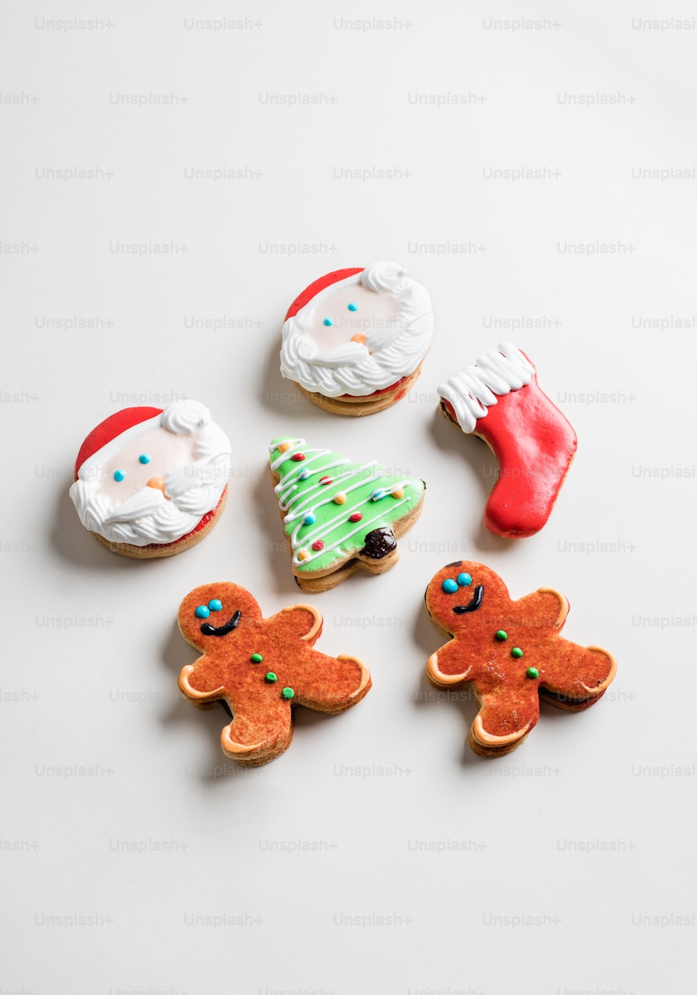 a group of decorated cookies sitting on top of a table