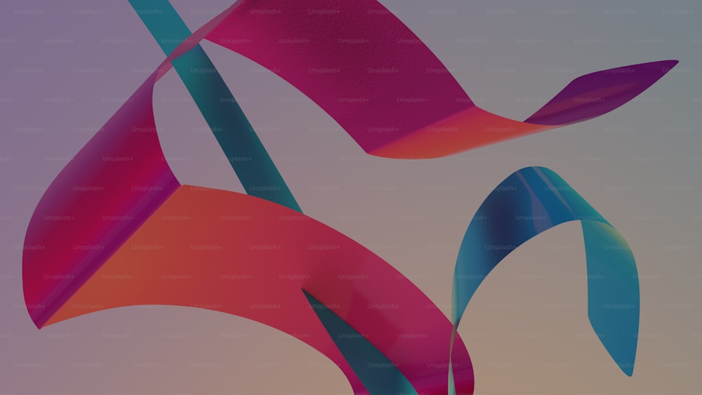 a colorful abstract background with curved shapes