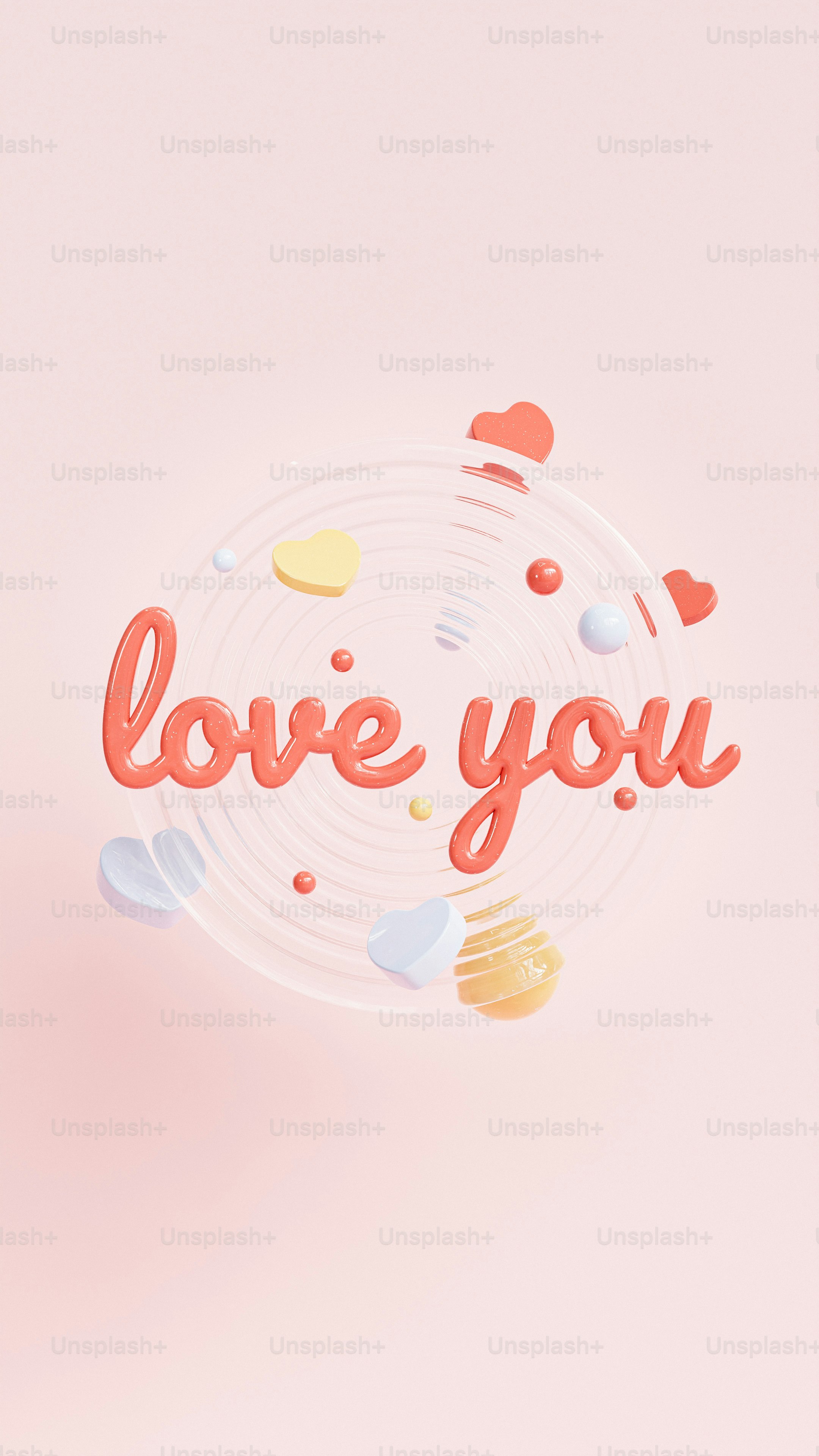 une assiette en papier avec les mots Love You dessus
