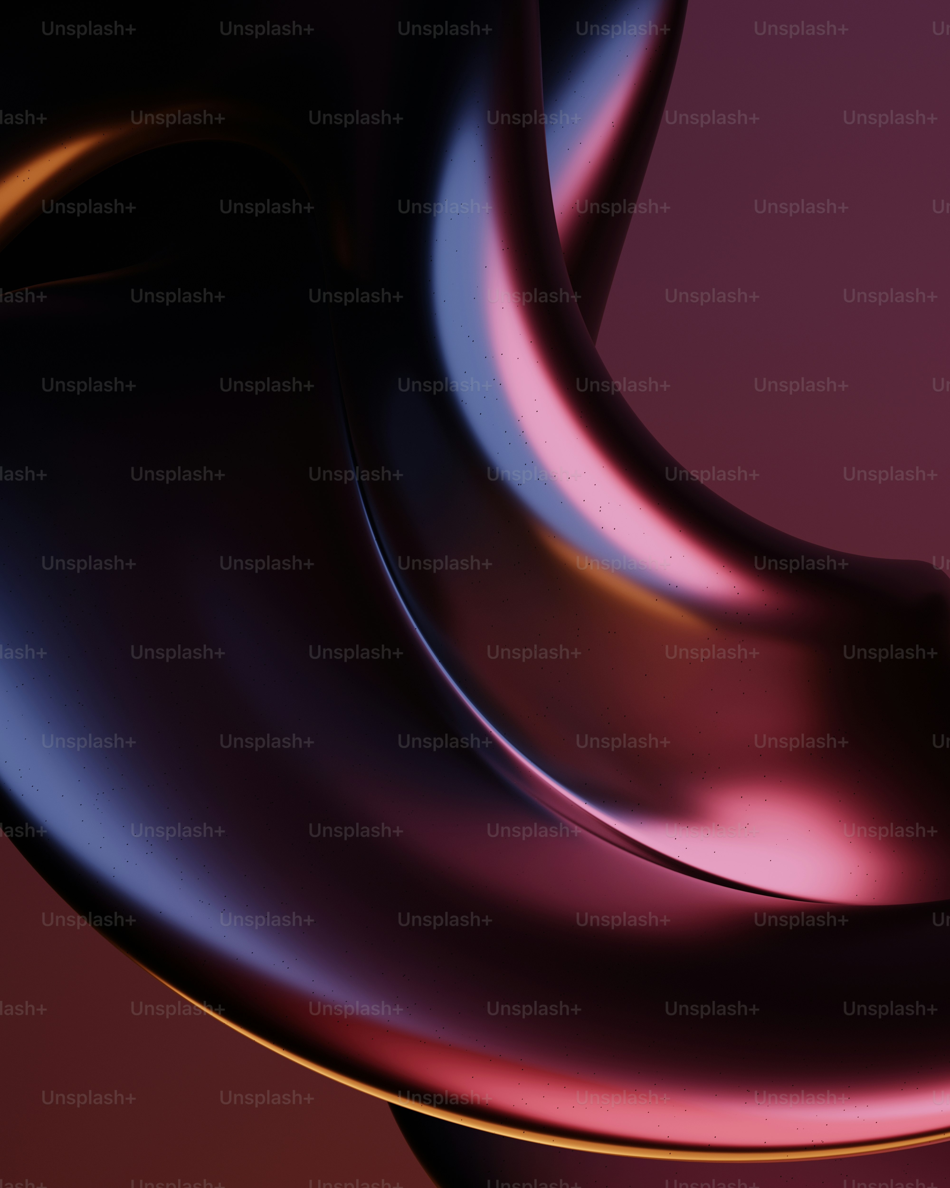 a close up of a metal object with a purple background