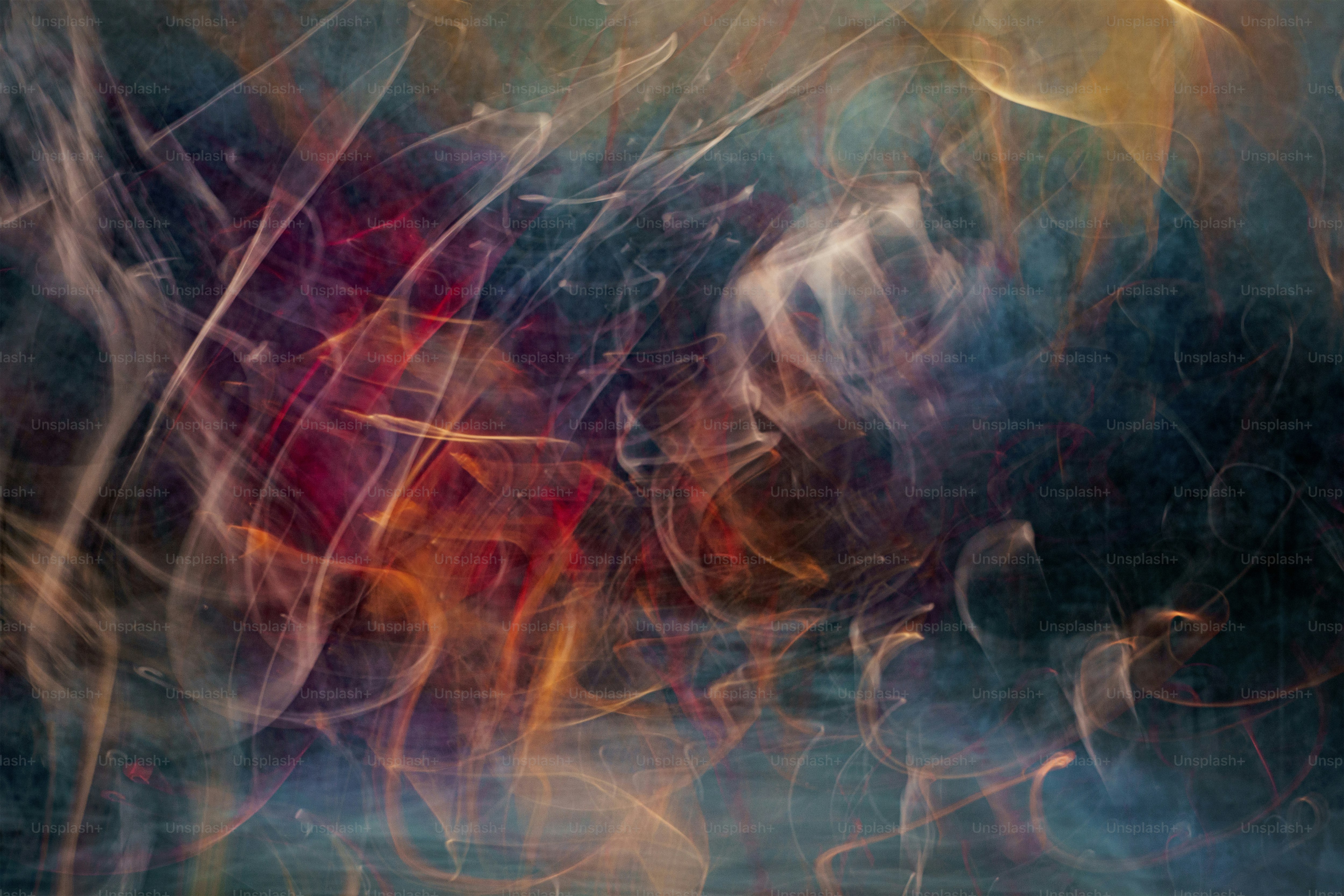 a blurry image of a bunch of different colored objects