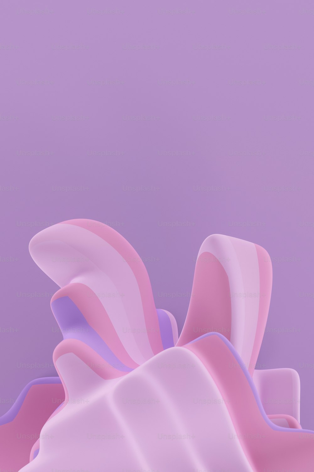 a purple and pink abstract background with wavy shapes