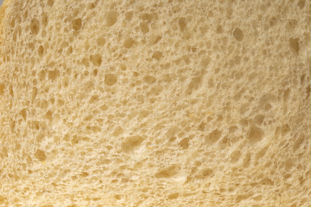 a close up of a slice of bread