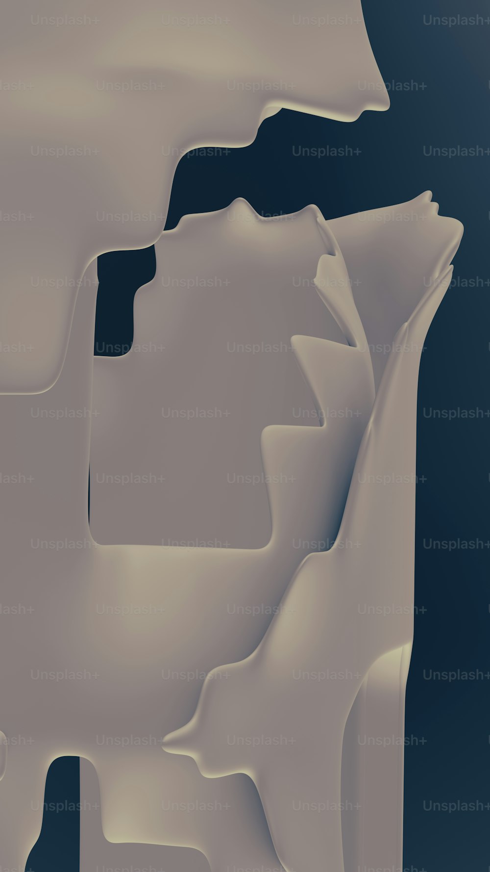 Un'immagine generata al computer di un iceberg