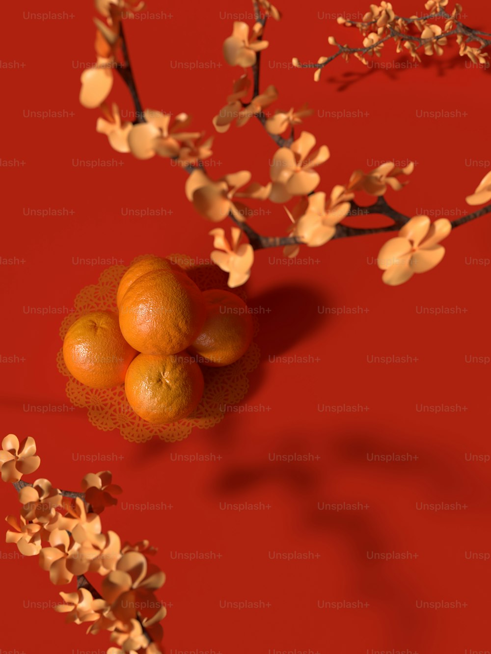 Un montón de naranjas sentadas una encima de la otra