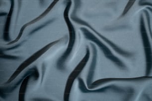 a close up view of a blue fabric