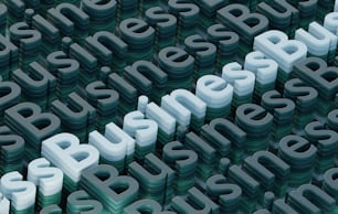 a group of letters that spell out the word business