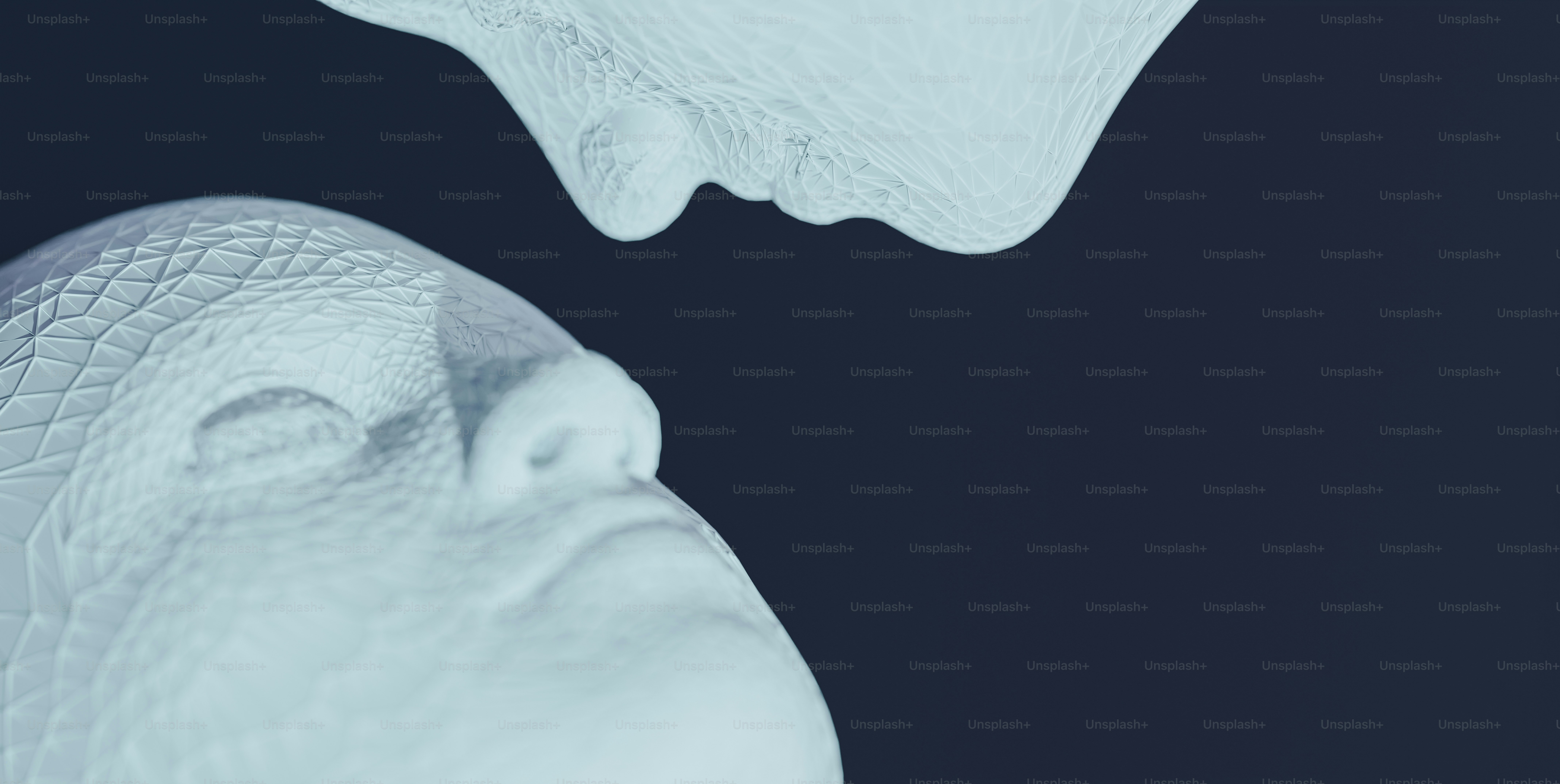 gros plan d’un objet blanc avec un fond noir