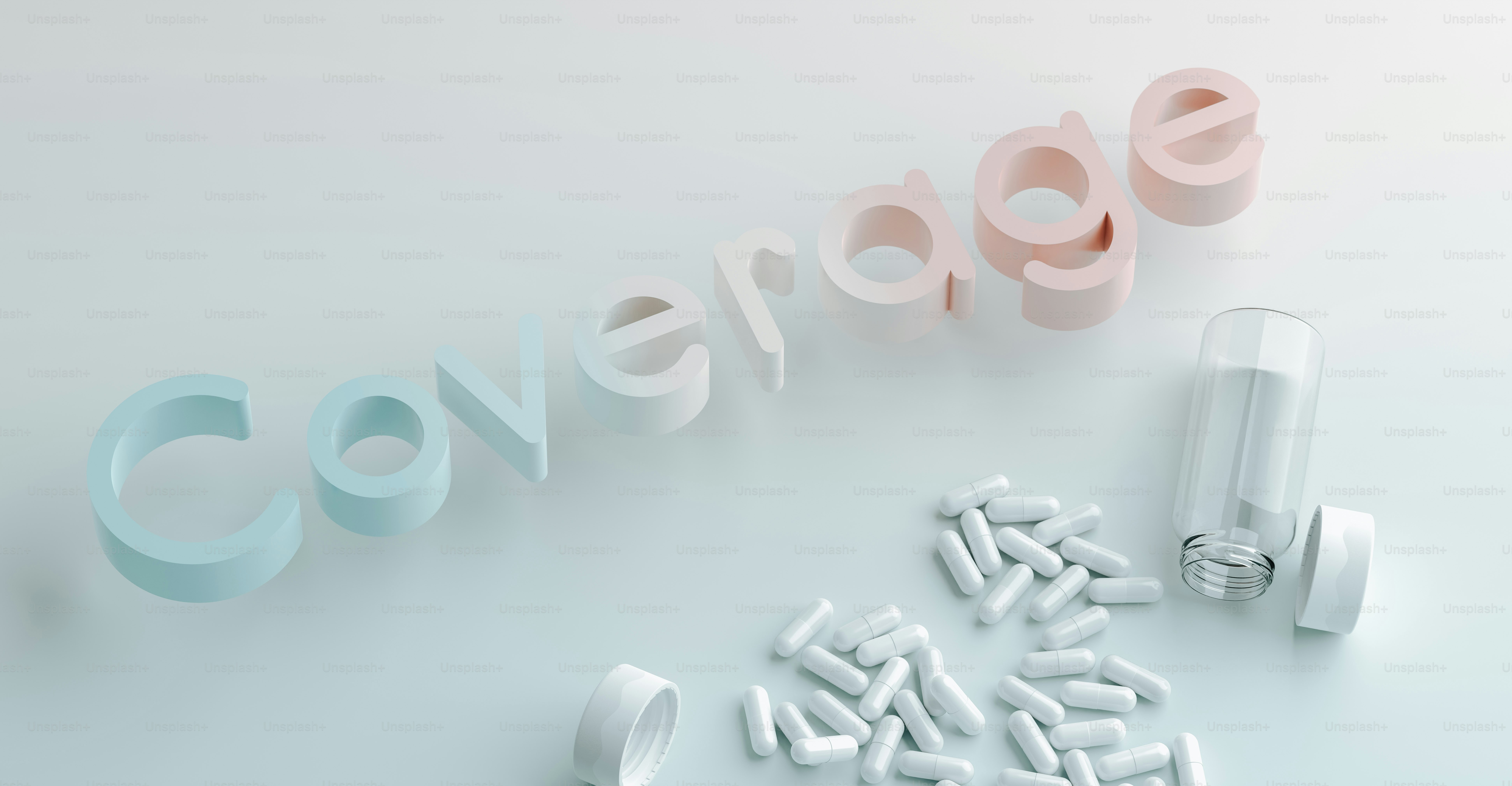 a group of pills sitting next to a word