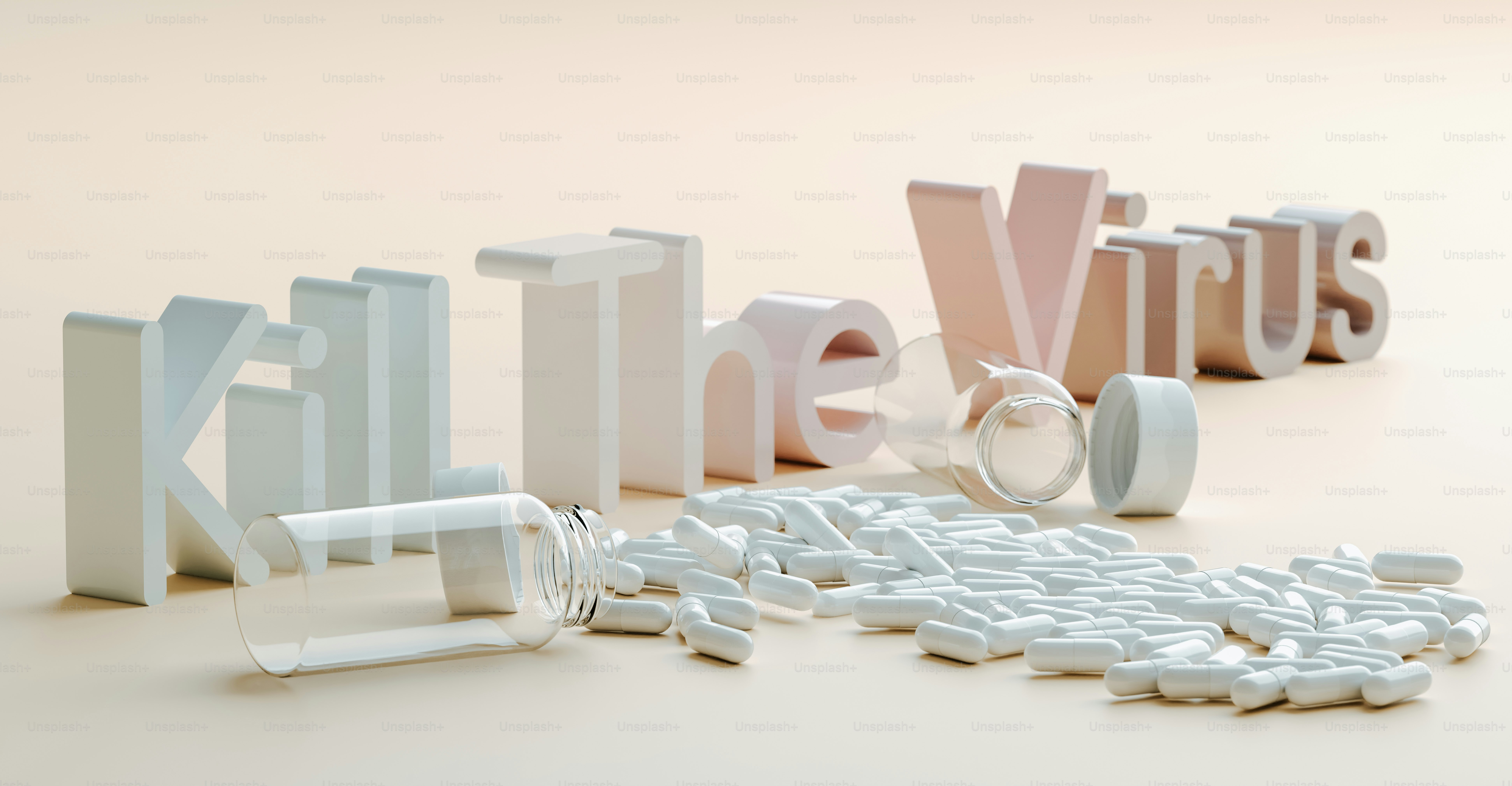 a group of pills and pills sitting next to the word virtus