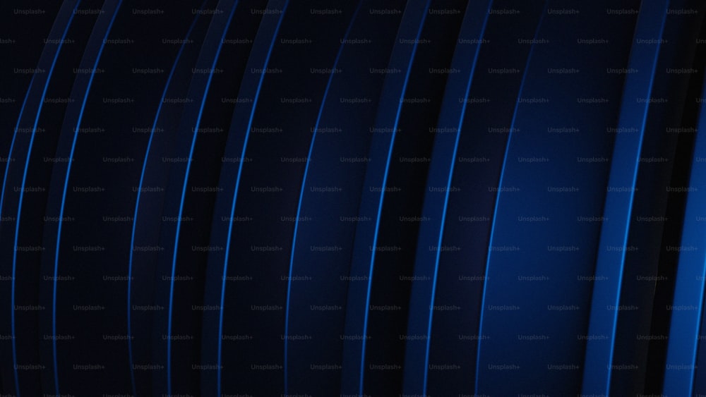 a dark blue background with vertical lines