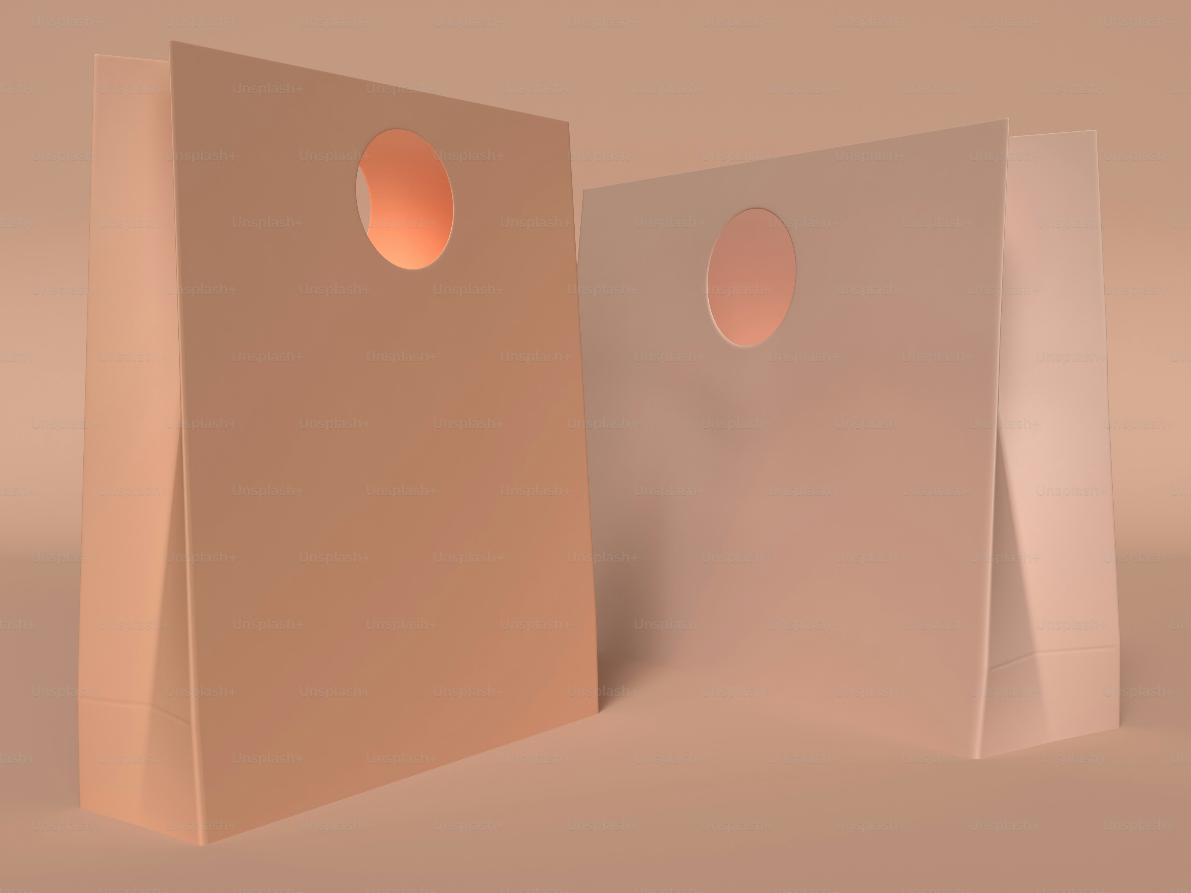 a-group-of-paper-bags-on-a-table-photo-background-image-on-unsplash