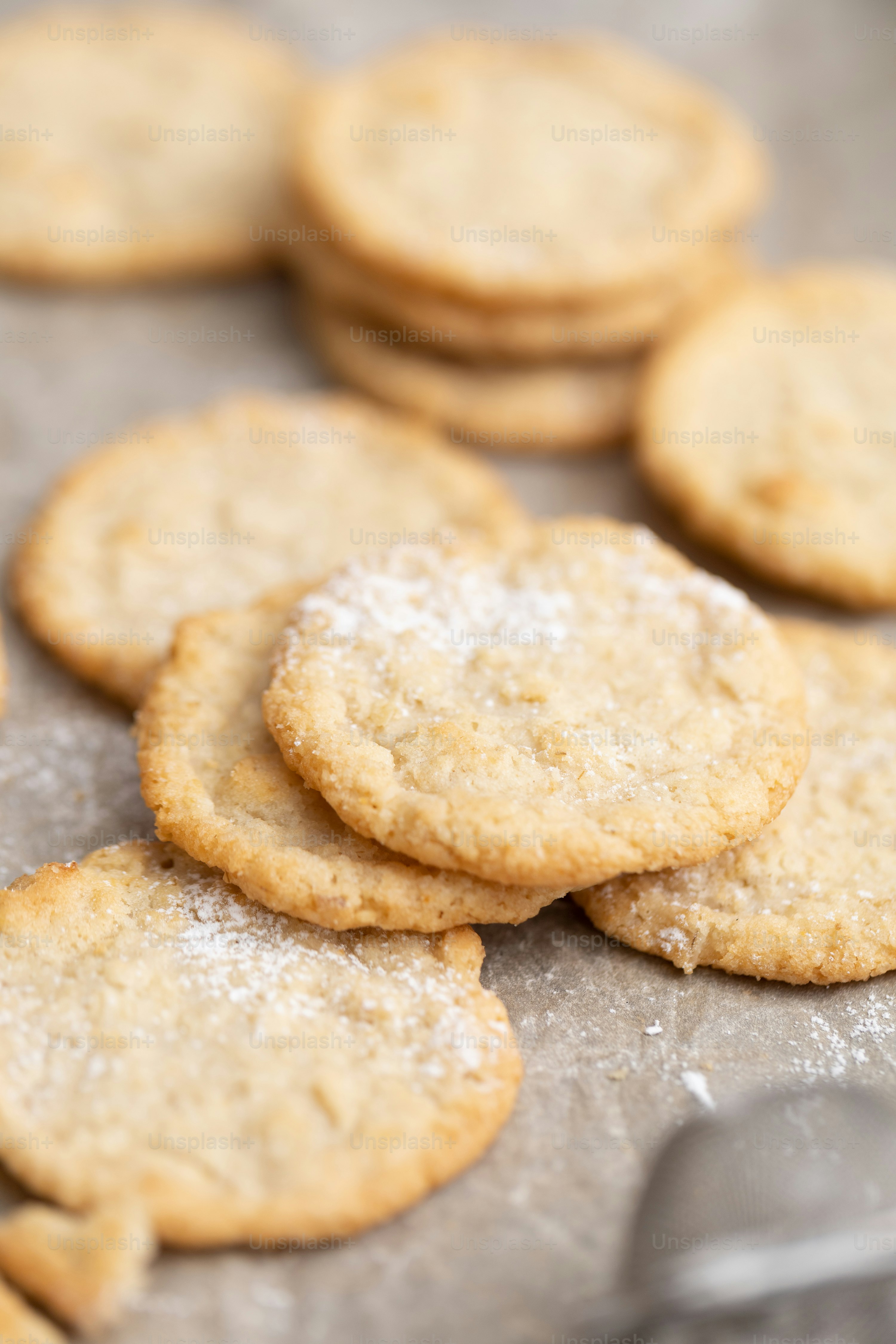 a bunch of cookies that are on a table