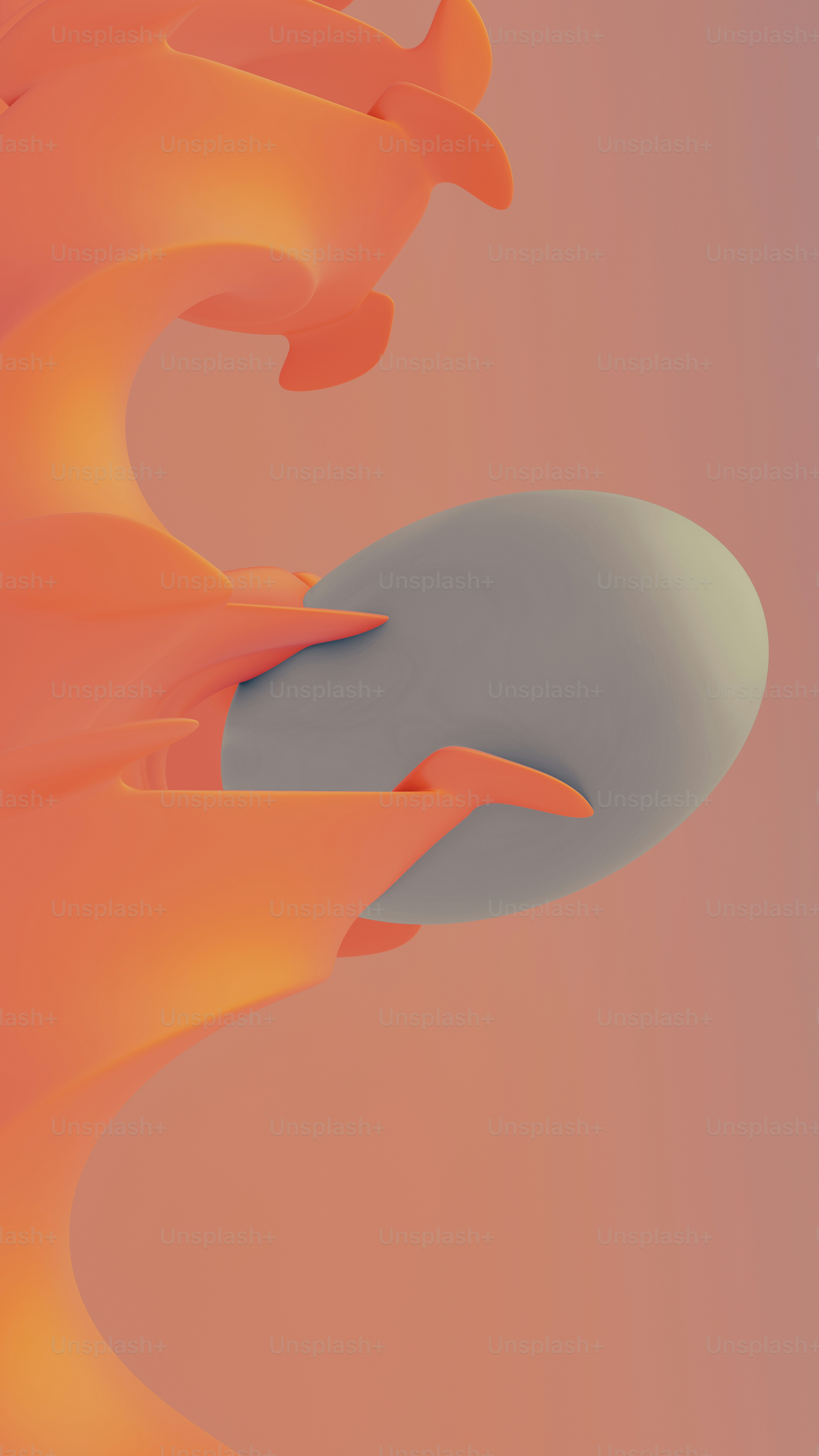 ein Computerbildschirm mit orange-weißem Hintergrund