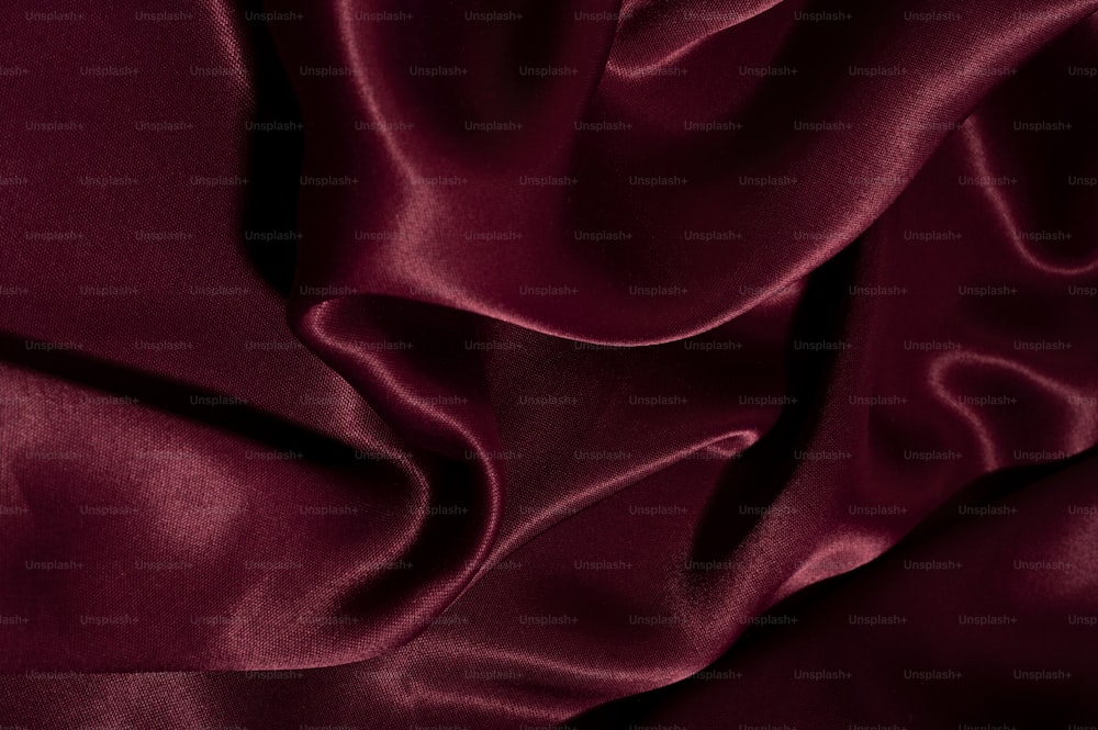 a close up view of a red fabric