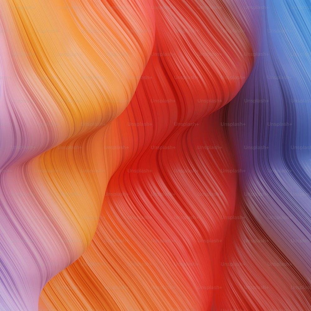 Un fondo multicolor con líneas onduladas