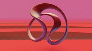 a stylized image of a pink and purple object