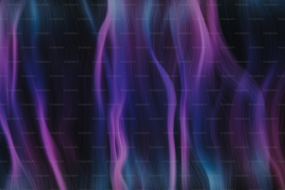 Ein verschwommenes Bild aus violetten und blauen Linien